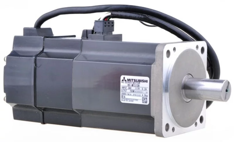 Серводвигатель HC-MFS73B оснащен тормозом